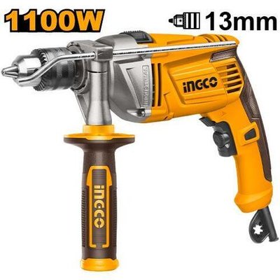 Электрическая дрель ударная 1100Вт 1.5-13 мм SUPER INGCO ID11008 INDUSTRIAL