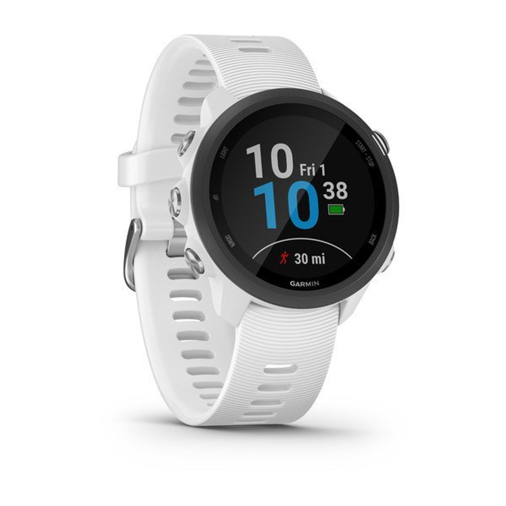Часы Garmin Forerunner 245 Music белый с белым ремешком (010-02120-31)
