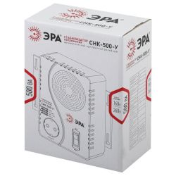 СНК-500-У ЭРА Стабилизатор напр. компакт, универс., 160-260В/220В, 500ВА | Электротовары