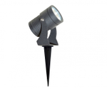 09328,16 Грунтовый светильник Ласси серый d6  Led 8W (3000K) COB. ТМ Kink Light