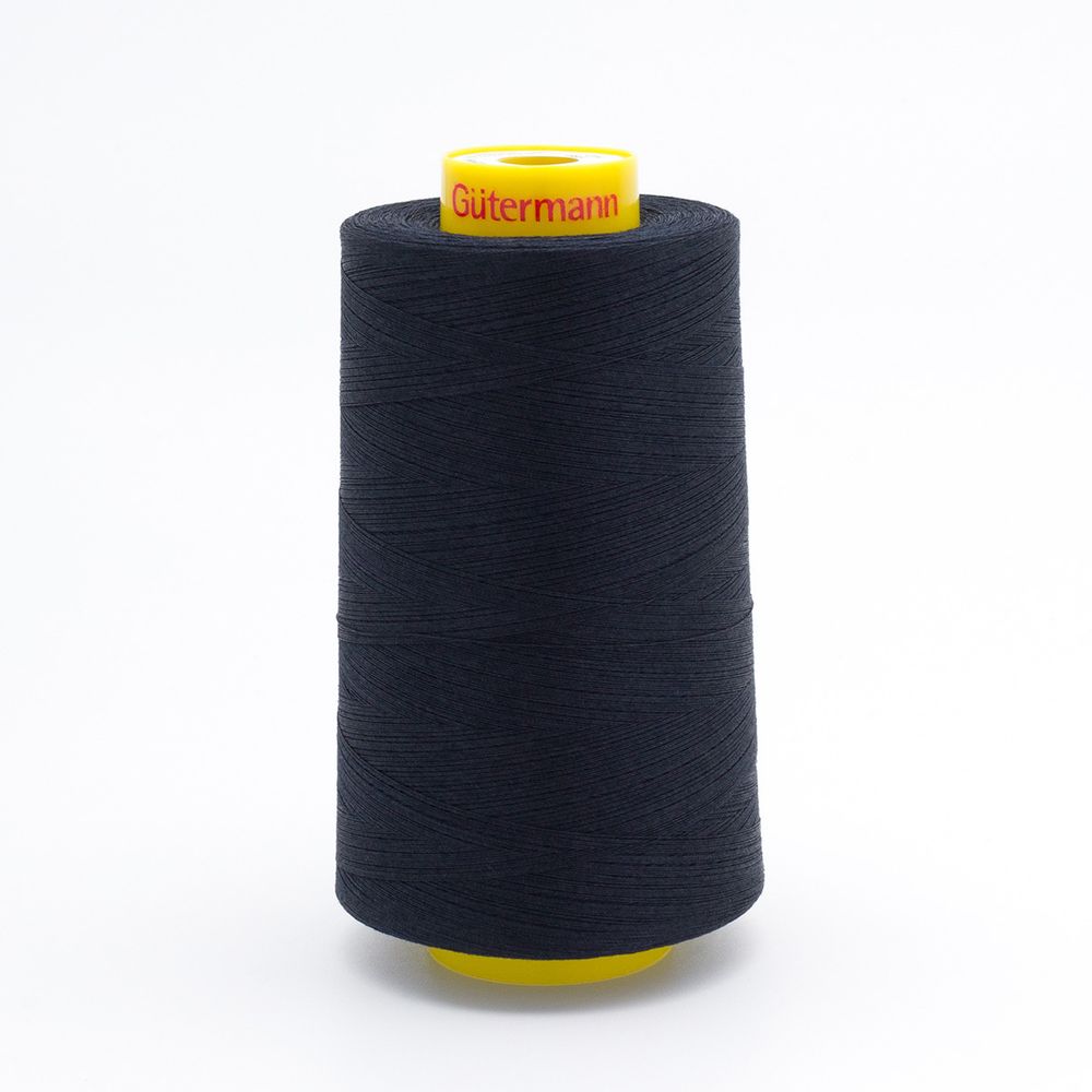 Нитка Gutermann Mara 120 (5000 метров), 1 боб., универсальная | 665 сине-черный