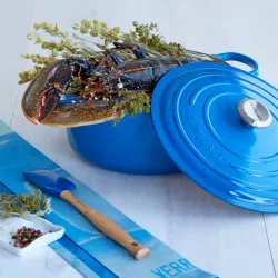 Чугунная кастрюля Le Creuset, Синий