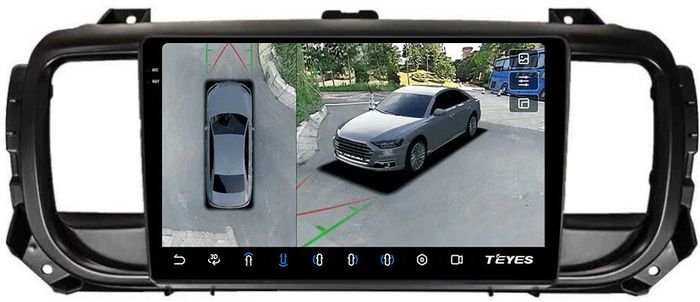 Магнитола для Peugeot Traveller/Expert, Citroen SpaceTourer/Jumpy, Opel Zafira Life/Vivaro - Teyes CC3-2K-360 на Android 10, Быстрая, 2K QLED, CarPlay, 4G SIM-слот, 4 камеры в комплекте