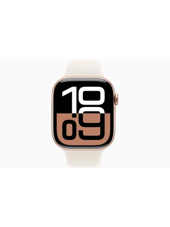 Умные часы Apple Watch Series 10 GPS + Cellular 46 мм Gold Titanium Case with Starlight Sport Band - M/L