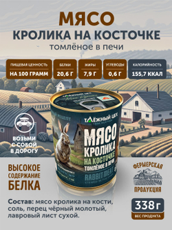 Подарочный набор из мяса дичи томленой "Сибирская десятка" ТАЁЖНЫЙ ЦЕХ камуфляж