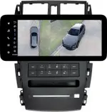 Магнитола для Nissan Teana J31 2003-2008 (большая рамка) - Teyes LUX ONE 360 монитор 12.3" 2K QLED на Android 10, Быстрая, CarPlay, 4G SIM-слот, 4 камеры в комплекте