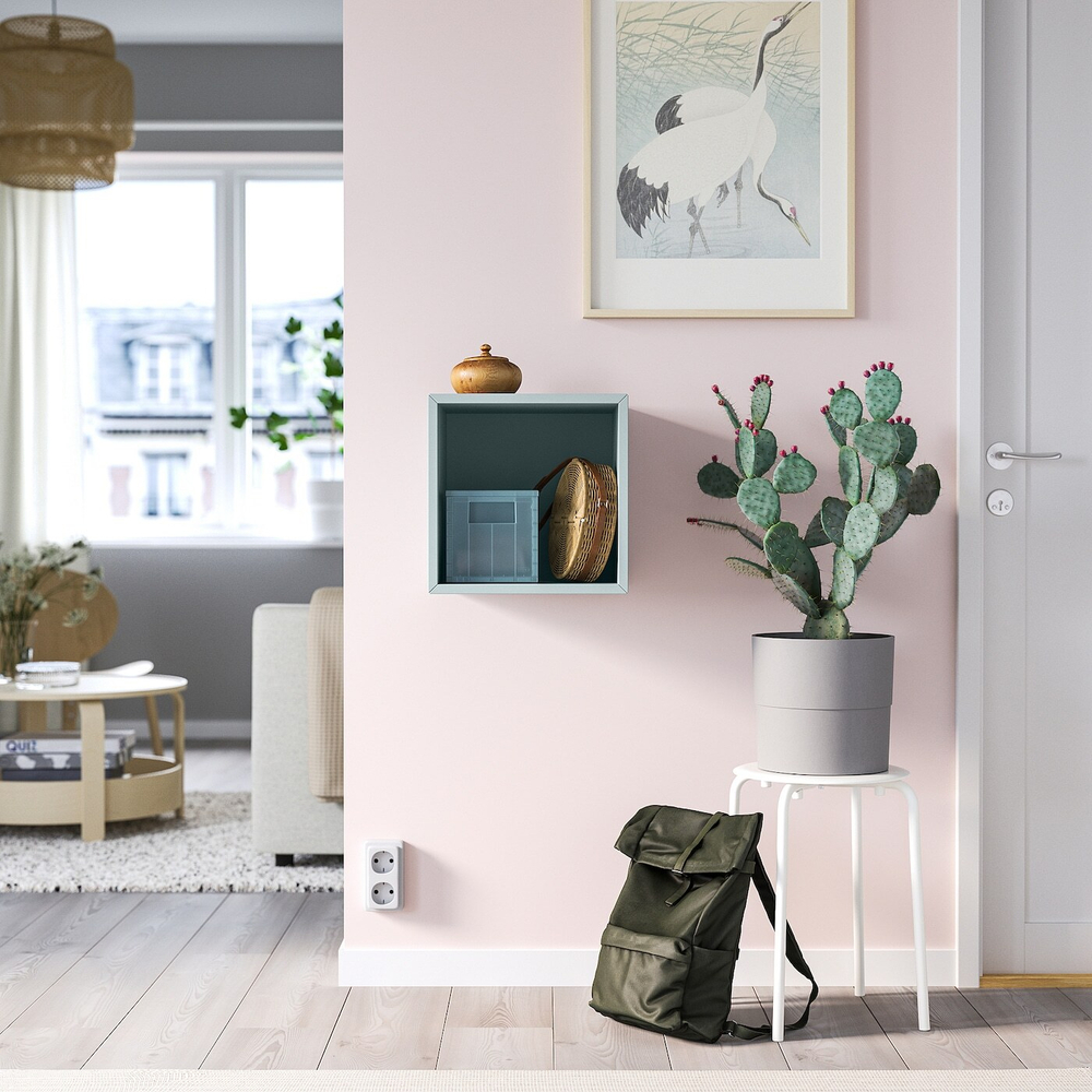 Полка IKEA EKET (ЭКЕТ), Голубой, 35х35х35 см