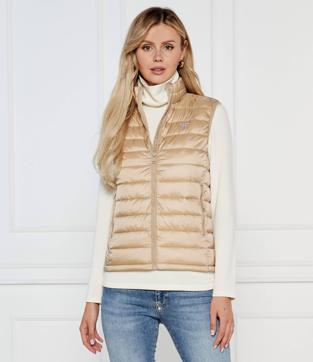 Безрукавка Guess Jeans - бежевый(W4YN11 WG922)