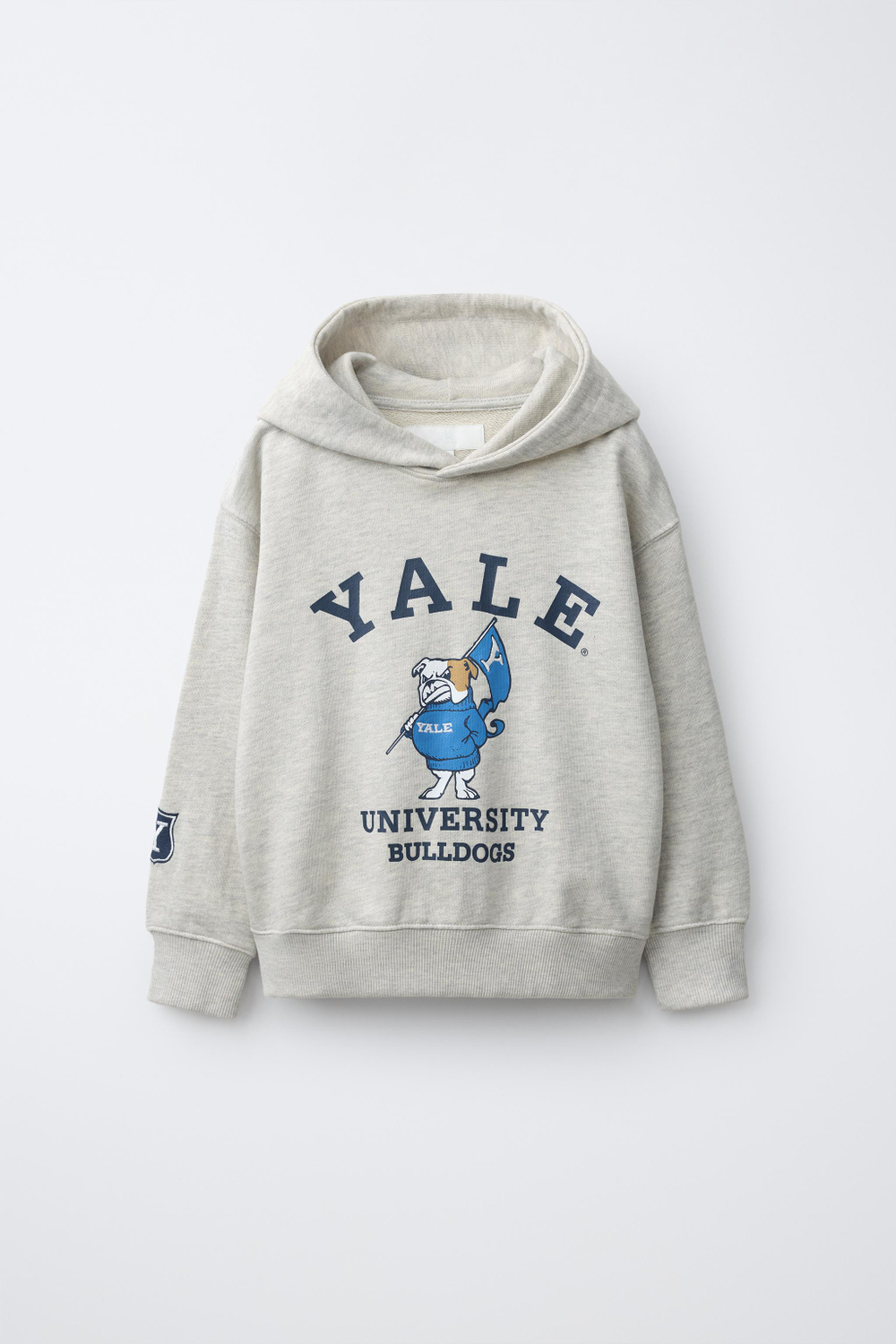 ZARA ХУДИ С ПРИНТОМ YALE™, СЕРЫЙ МЕЛАНЖ