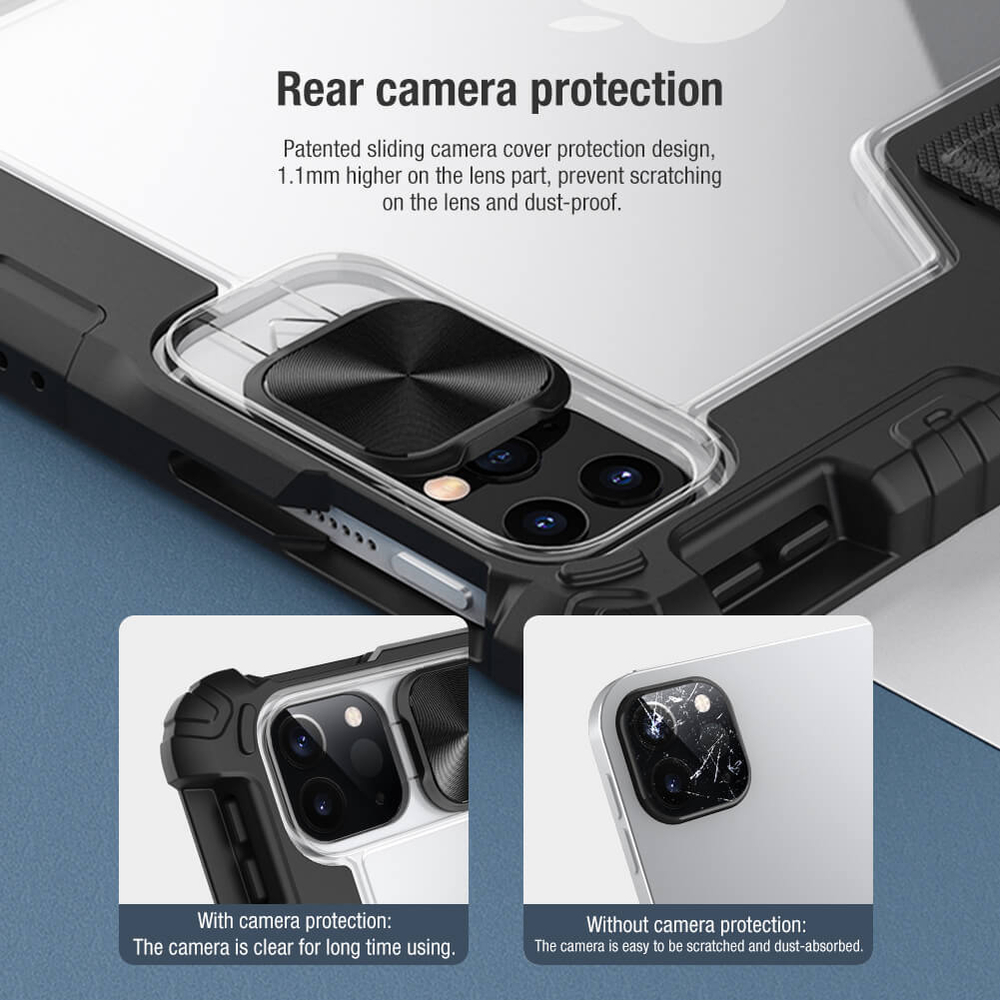 Противоударный чехол BUMPER NILLKIN LEATHER CASE PRO c защитой камеры для Apple iPad 10.9 2020