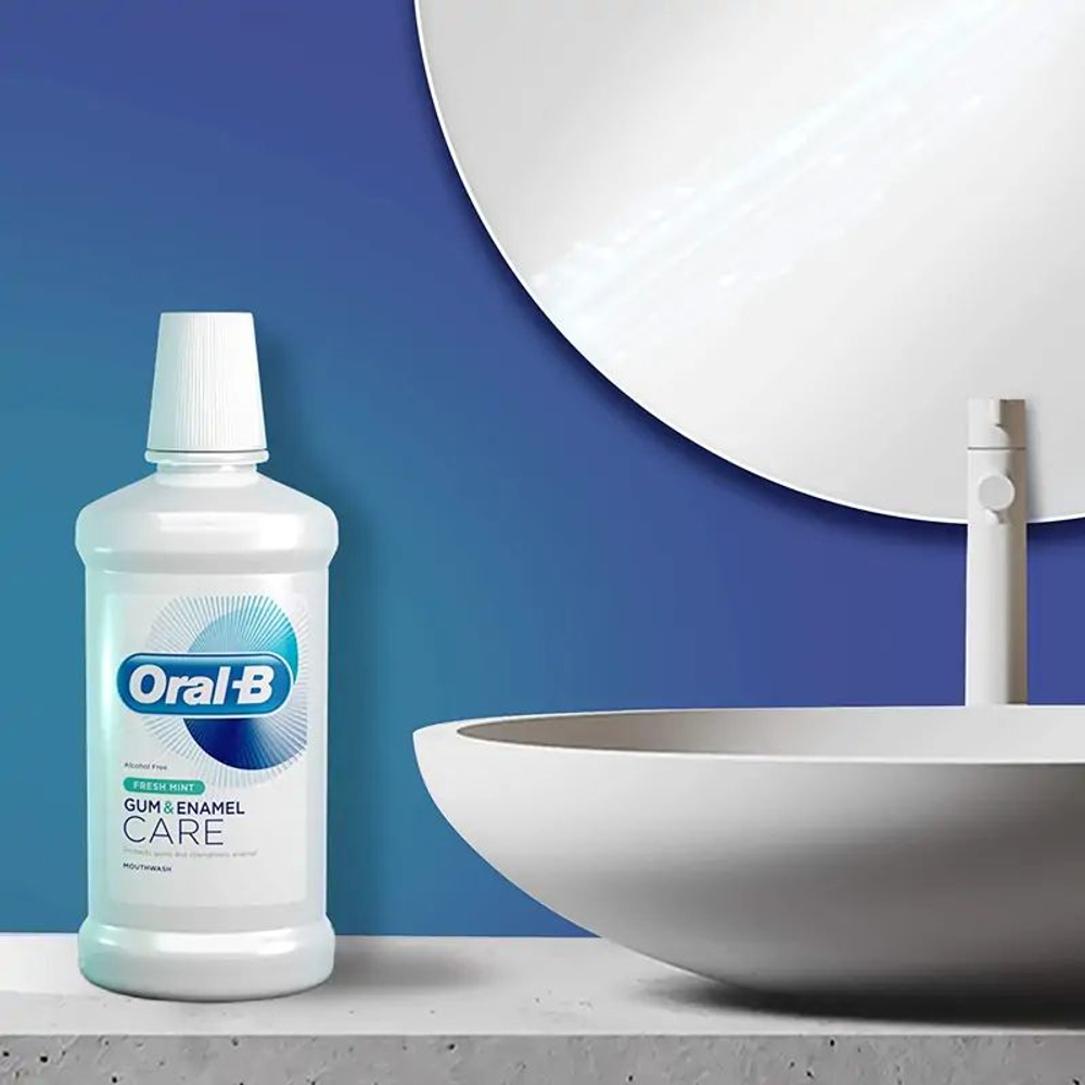 Ополаскиватель для полости рта Gum & Enamel Care Fresh Mint без спирта 500 мл (Германия)