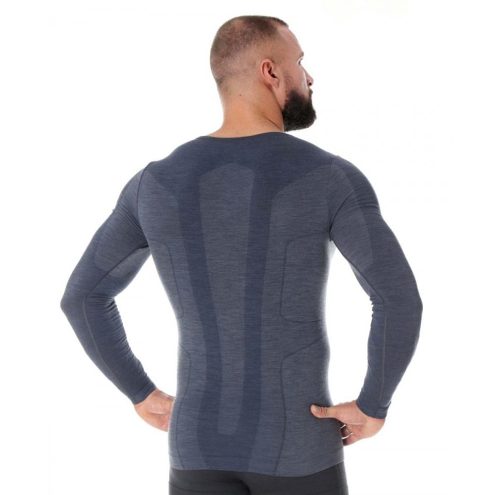 Термобелье мужское Brubeck футболка с длинным рукавом шерсть мериноса COMFORT WOOL