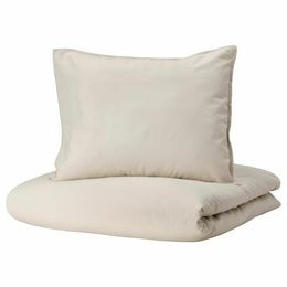 Комплект постельного белья IKEA ANGSLILJA (ЭНГСЛИЛЯ), Односпальный, Бежевый, 150x200, 50x80 см