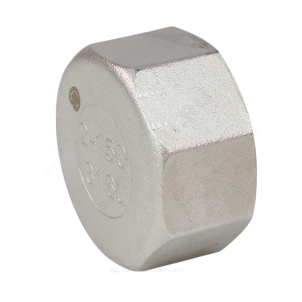 Заглушка сталь нерж Ду 40 (1 1/2") ВР Benarmo