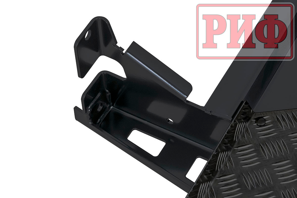 Пороги силовые Toyota Land Cruiser Prado 150 (чёрные) РИФ