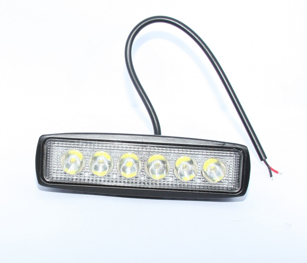 Фара светодиодная 6 диодов 12-24v (150мм х 45мм)