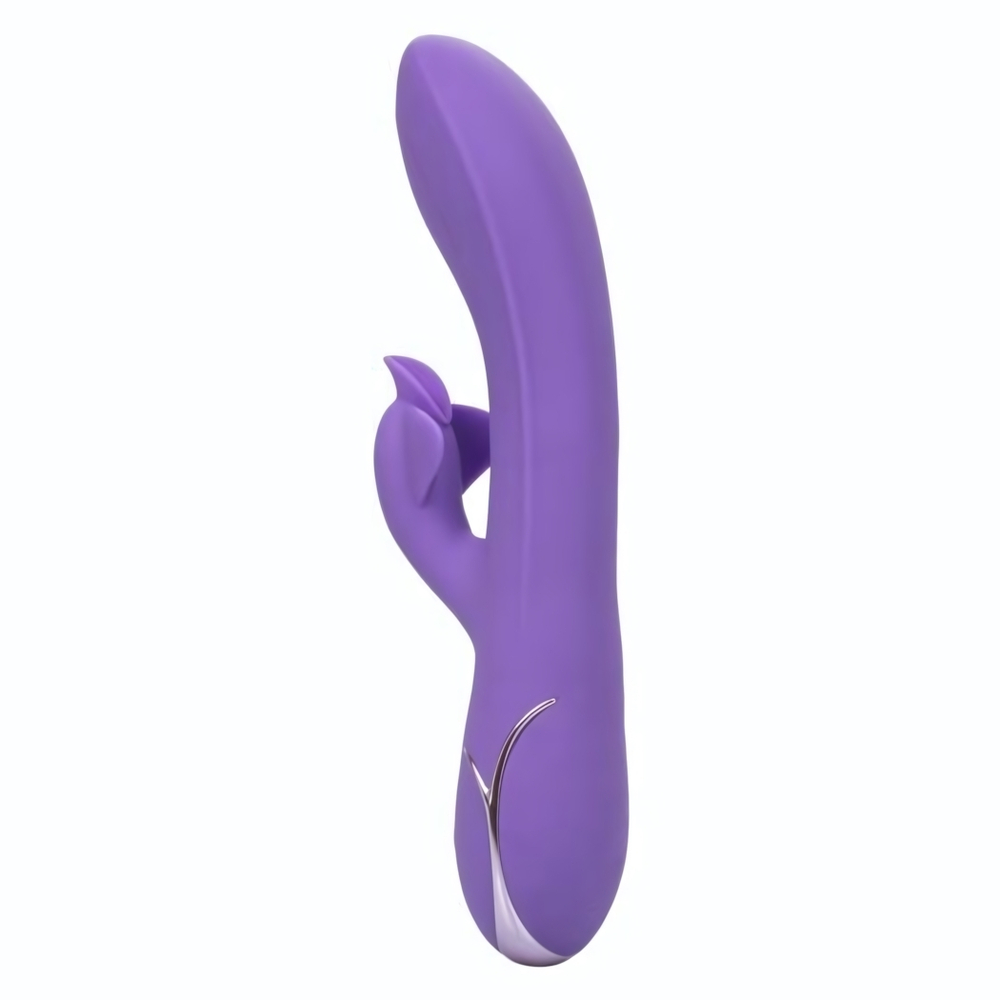 Фиолетовый вибромассажер Inflatable G-Flutter с функцией расширения - 21 см. (Цвет: фиолетовый)