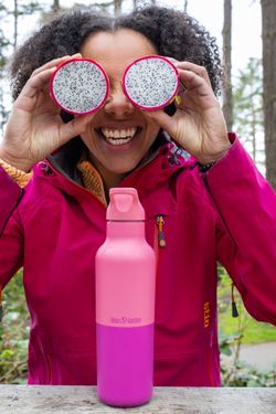 Термобутылка Klean Kanteen Rise Vac Classic Flip Sport 16oz (473 мл) Pink Lemonade Kaleidoscope