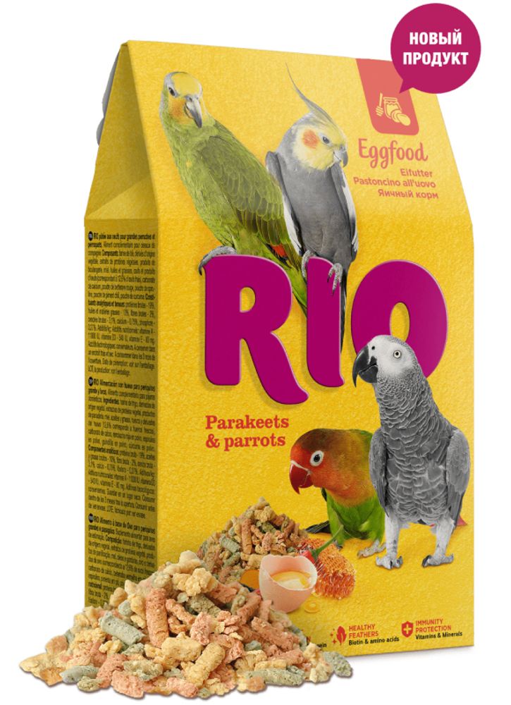 RIO Яичный корм для средних и крупных попугаев - 250 гр