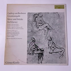Винтажная виниловая пластинка LP Ludwig van Beethoven Бетховен, Rondo C dur Op.51 Nr.1, Rondo A Capriccio G dur Op.129 (ГДР 1975)