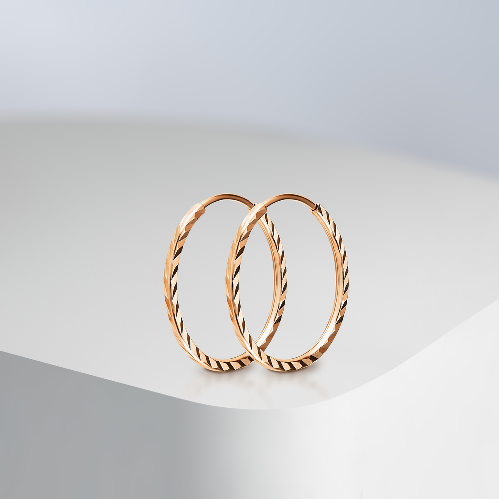 Серебряные серьги кольца 925 позолота 585