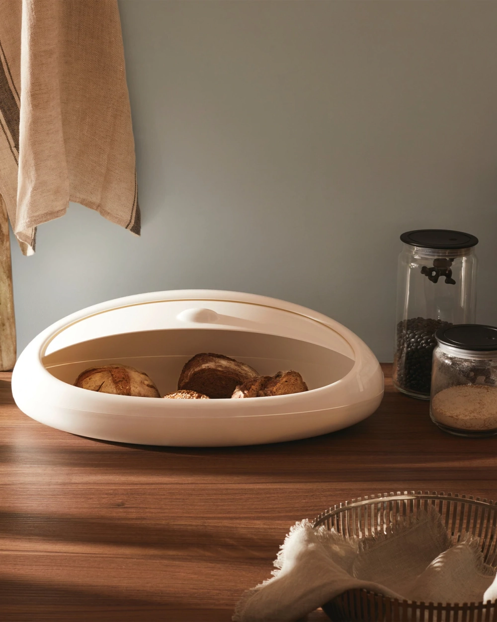 Alessi Хлебница Gnam 46х26см белый ASG22 W