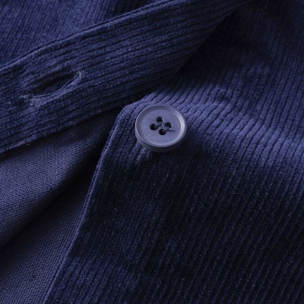 Рубашка Velvet Button Det бордовая / синяя - фото 9