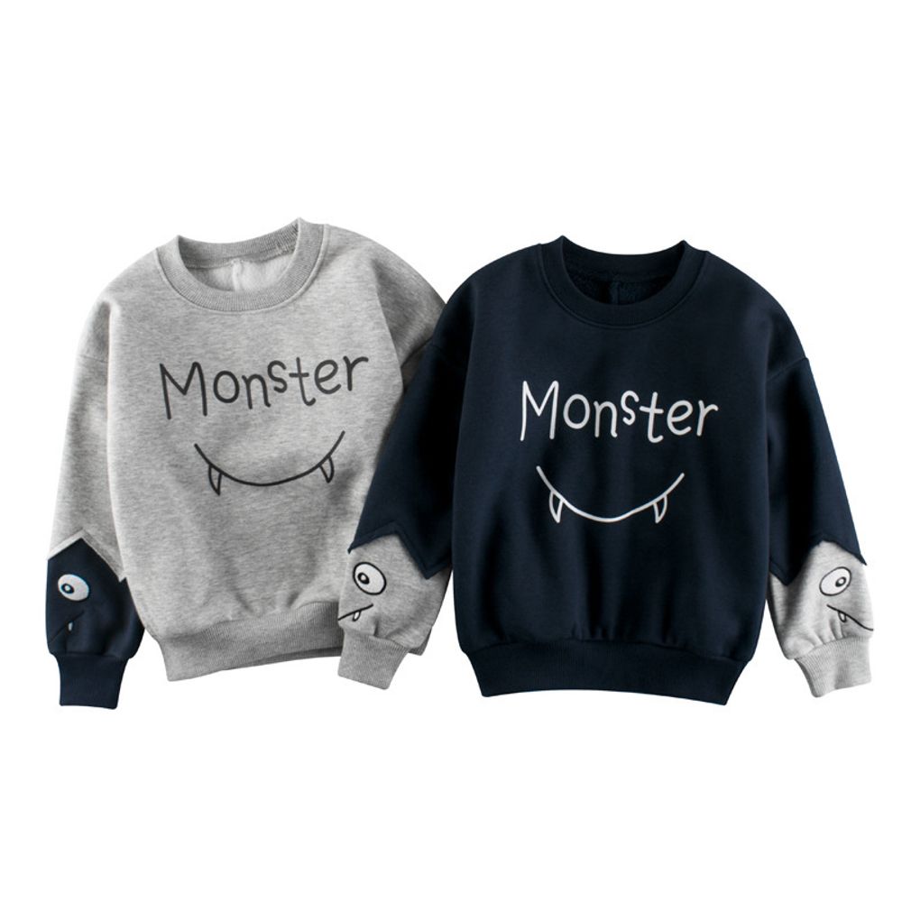 Свитшот для ребенка "Monster", серый