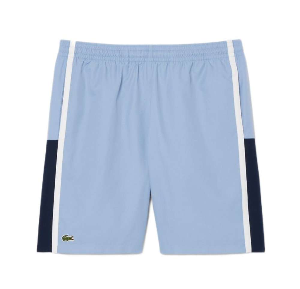 Теннисные шорты Lacoste Sport Colourblock Panels Lightweight - light blue/navy blue/white