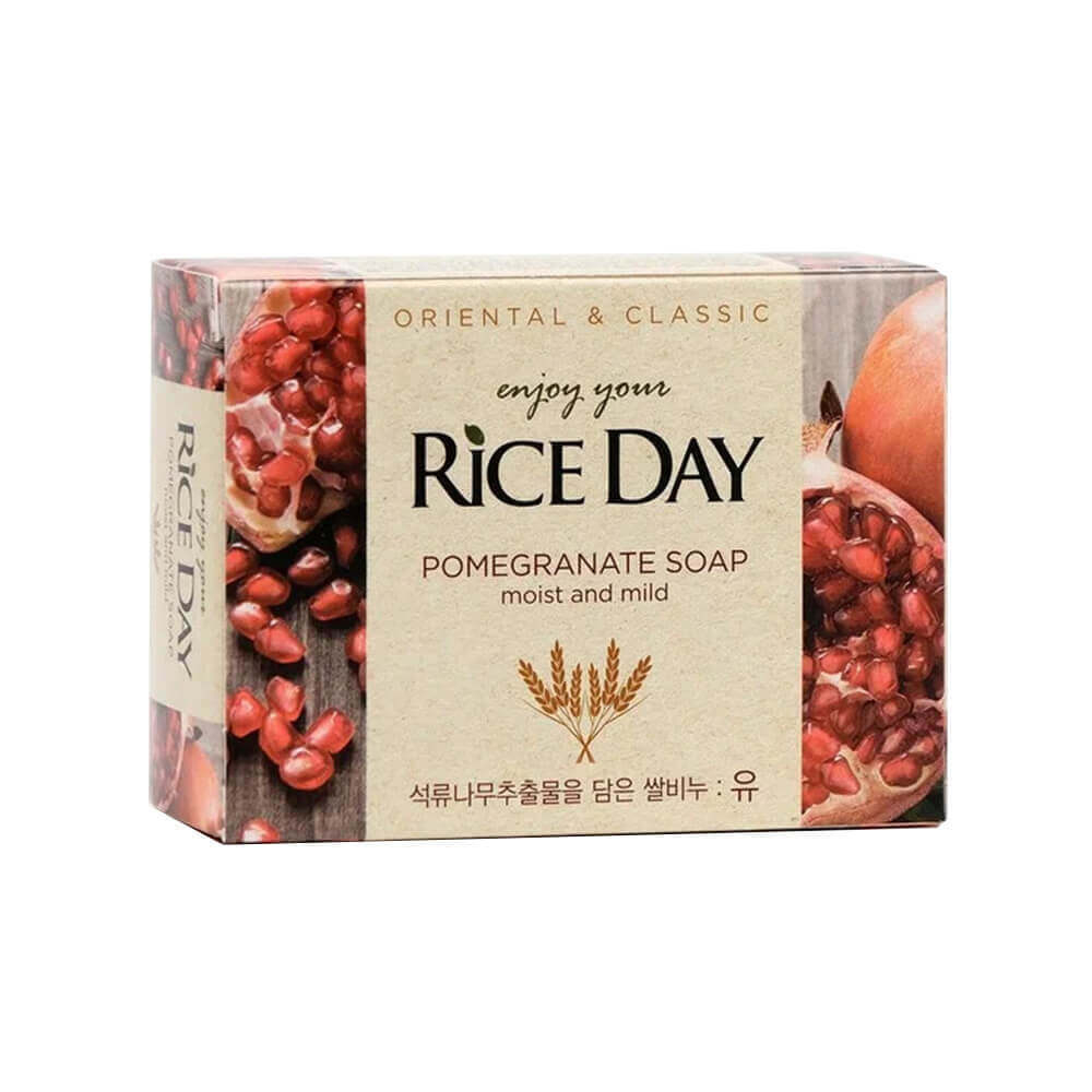 Мыло туалетное с маслом рисовых отрубей и гранатом LION Rice Day Soap 90 гр