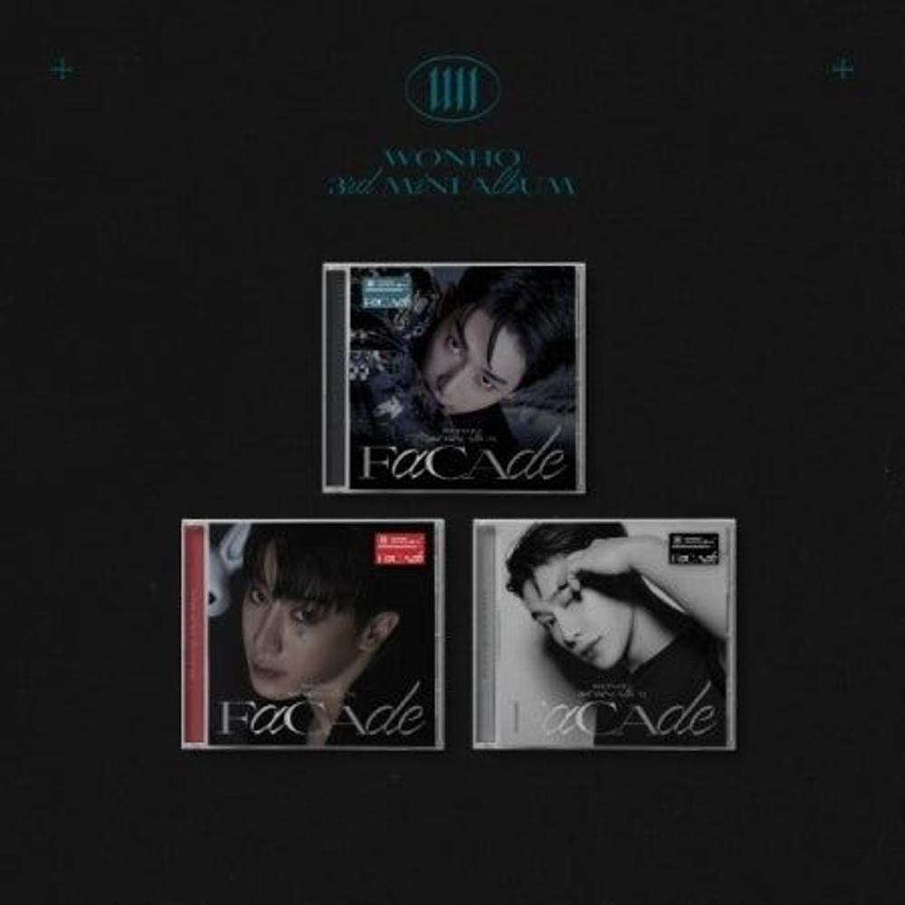 Альбом WONHO - FACADE 3rd Mini Album Jewel Case 3 Version SET