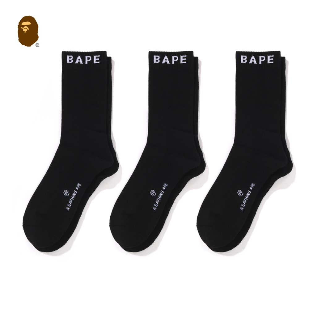 A Bathing Ape Bathing Ape Crew Носки черный