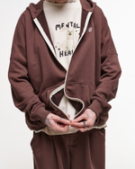 Zip-Up Hoodie LOGO French Roast