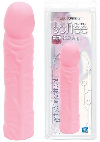 Розовый фаллоимитатор с венками COTTON CANDY