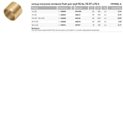 Кольцо натяжное Push 32x4.4А (9019.07) KAN-Therm 1109226014