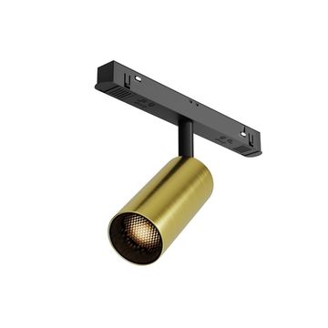 Диммируемый трековый магнитный светодиодный светильник 5W 3000К-6000К TR032-4-5W3K-M-DS-BBS чёрный/латунь Dim Smart Focus Led Exility Maytoni
