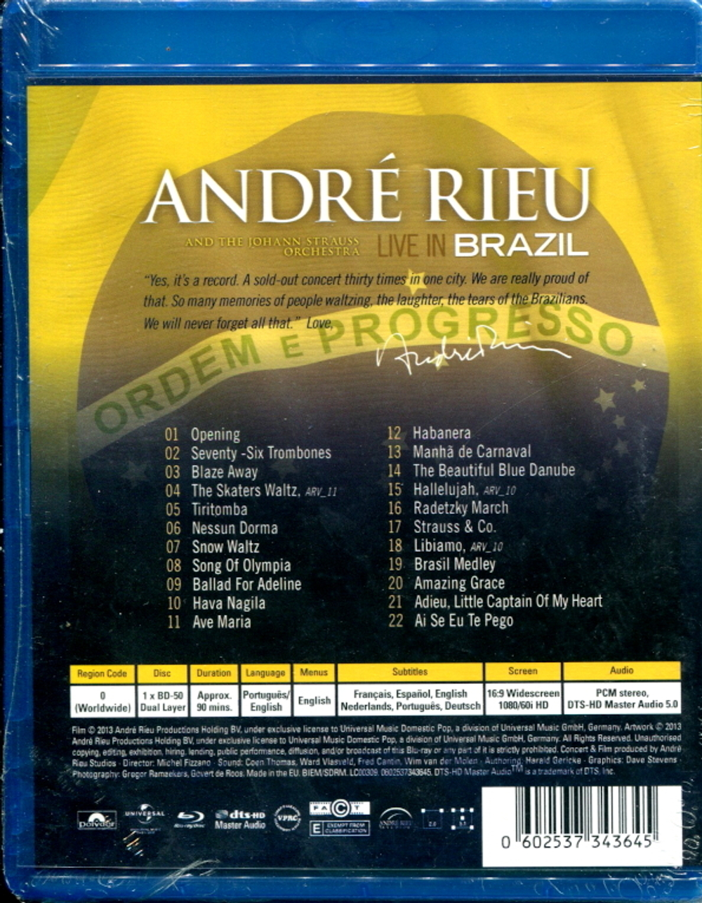 Andre Rieu / Live In Brazil (Blu-ray)