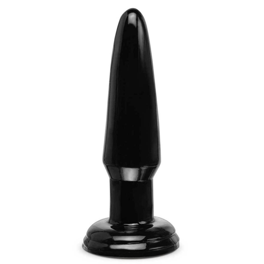 Черная малая анальная пробка Beginners Butt Plug - 10 см. (Цвет: черный)
