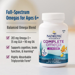 Nordic Naturals, Complete Omega™ Junior, для детей от 6 лет, со вкусом лимона, 90 миникапсул