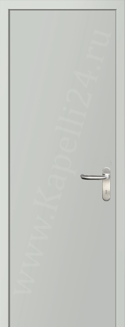 Дверь влагостойкая пластиковая KAPELLI multicolor ДГ RAL 9016 Транспортный белый + коробка