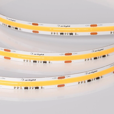 Лента COB-X560-10mm 24V Dim-To-Warm (14 W/m, IP20, 5m) (Arlight, Dim-To-Warm)