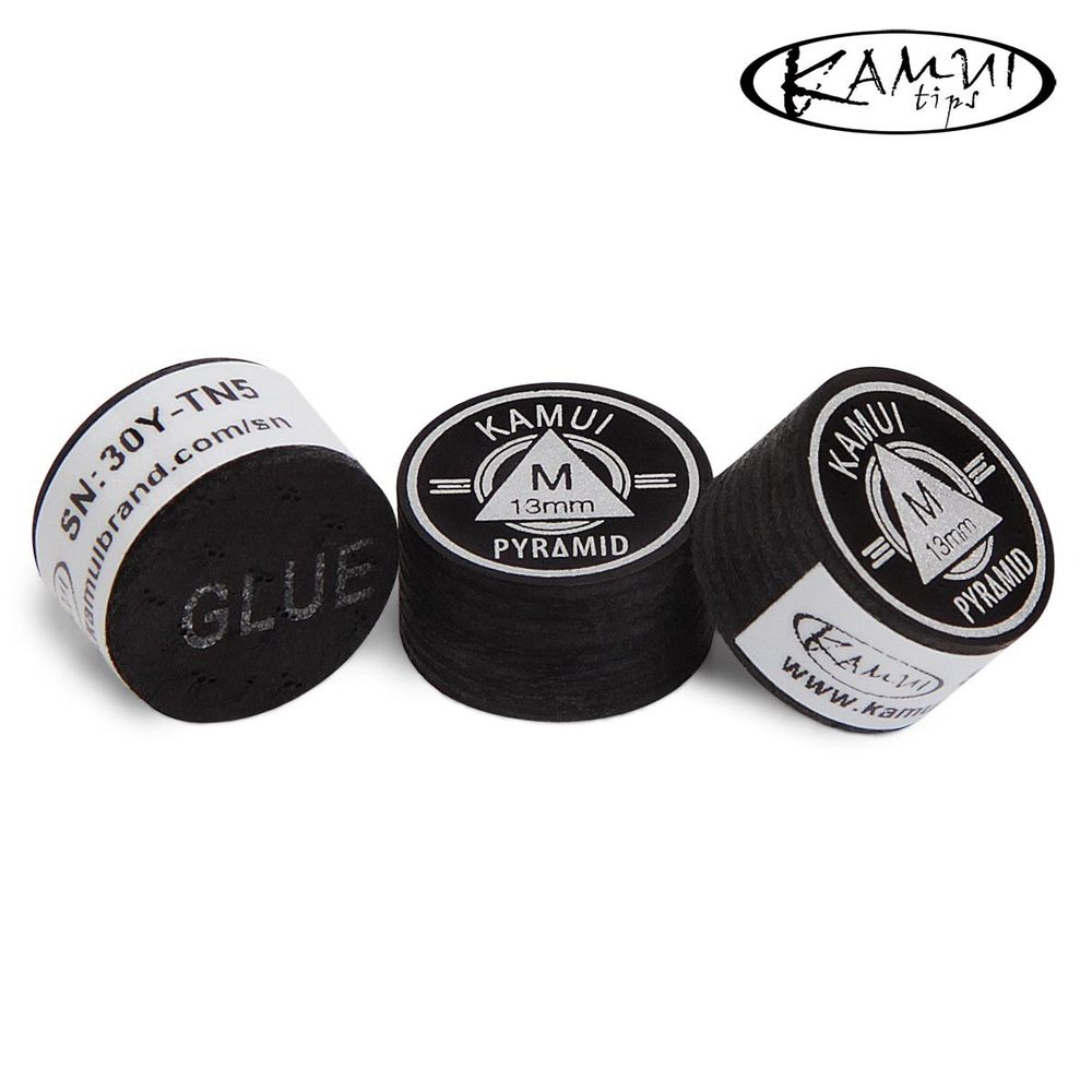 Наклейка для кия Kamui Pyramid Black ø13мм Medium 1шт.