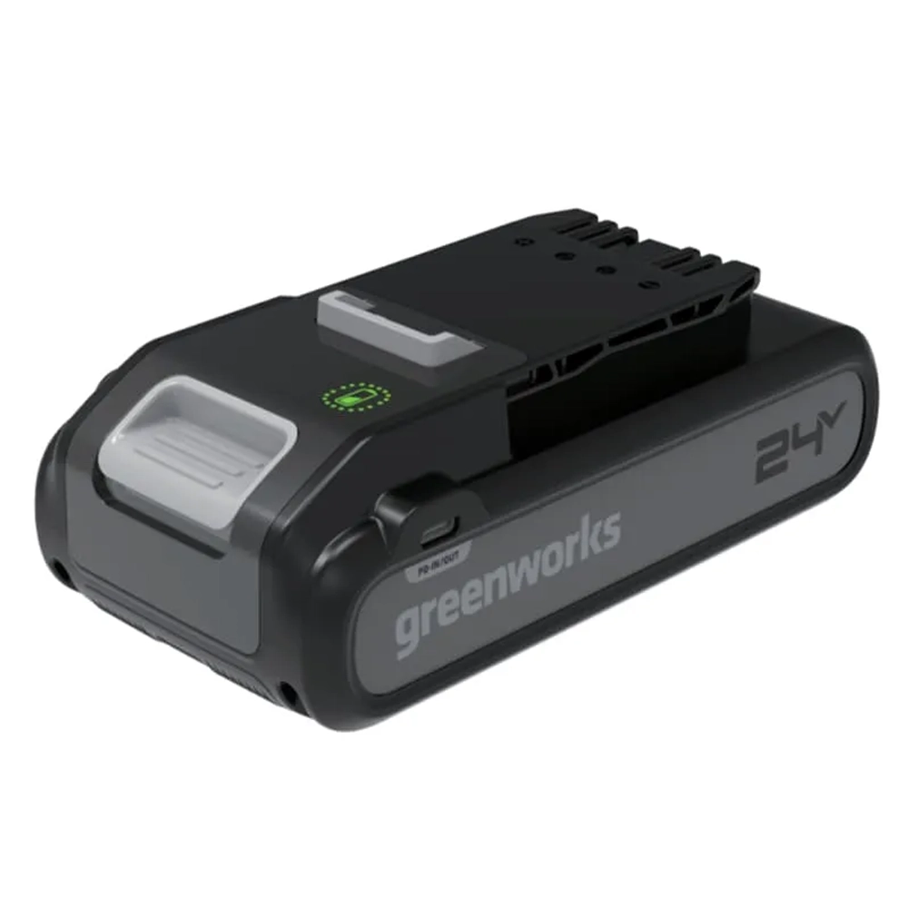 Аккумулятор Greenworks Арт. 2940407, 24V, 4Ач, с двумя USB-C разъемами