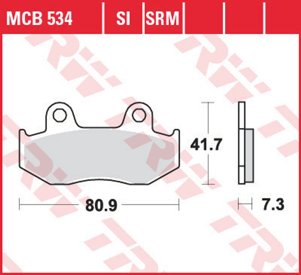 Колодки тормозные дисковые TRW MCB534