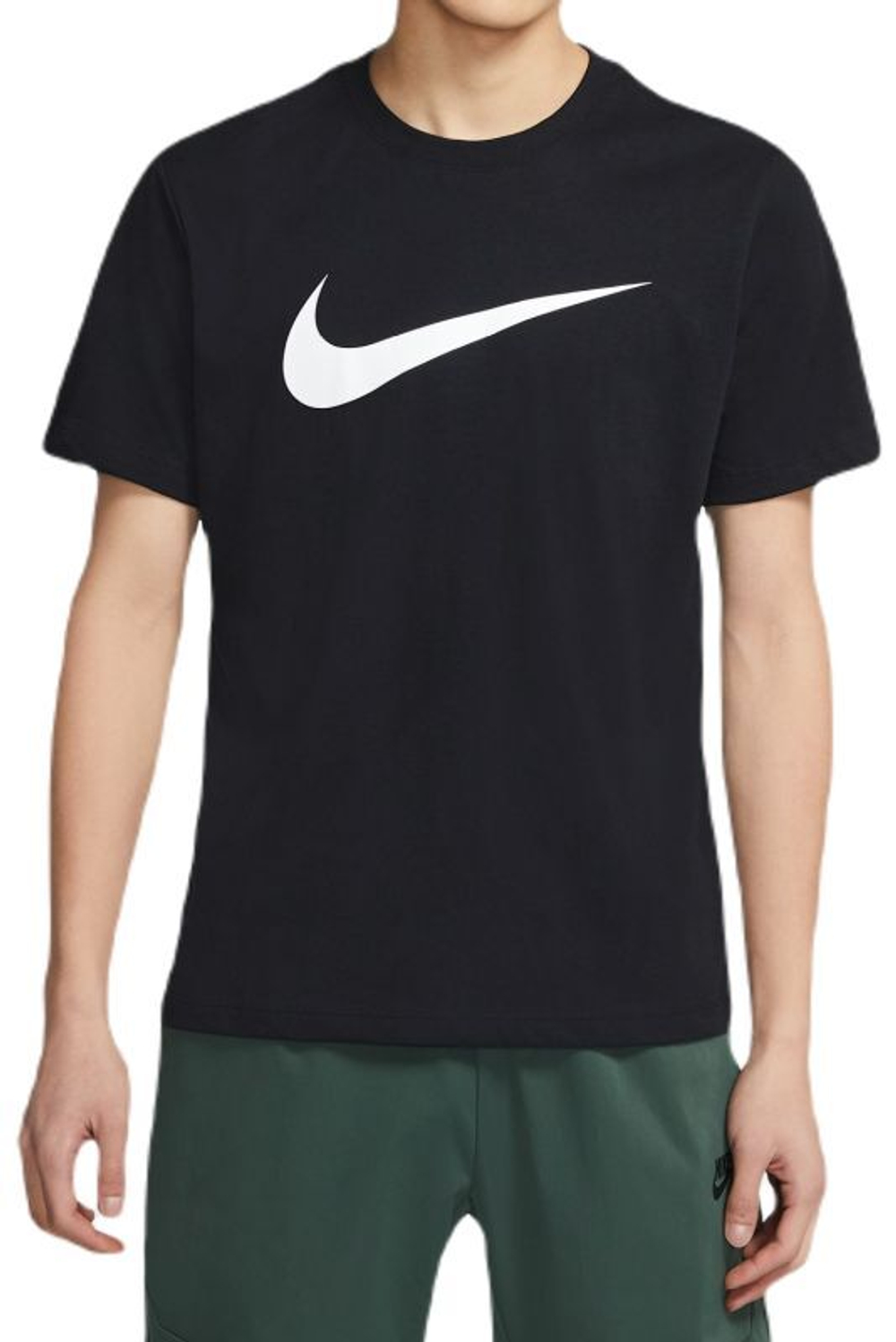 Мужская теннисная футболка Nike Sportswear Swoosh T-Shirt - черный
