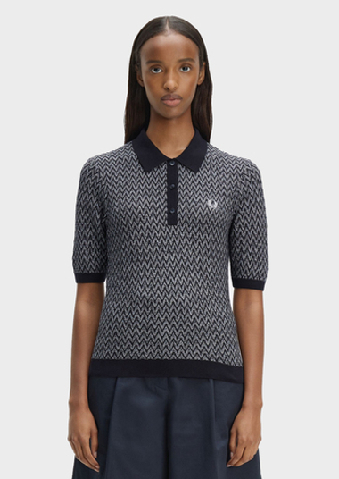 Джемпер-поло FRED PERRY Textured Knitted Shirt