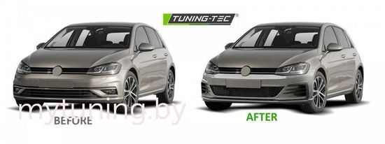 Бампер передний для Volkswagen Golf VII (17-19) в стиле GTI