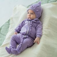 Слип на молнии с рюшей "Лаванда" 0-3 м