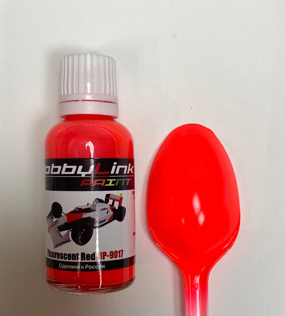 Краска лаковая HobbyLink Fluorescent Red HP-9017