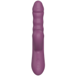Силиконовый вибратор с эффектом фрикций Purple SW3028